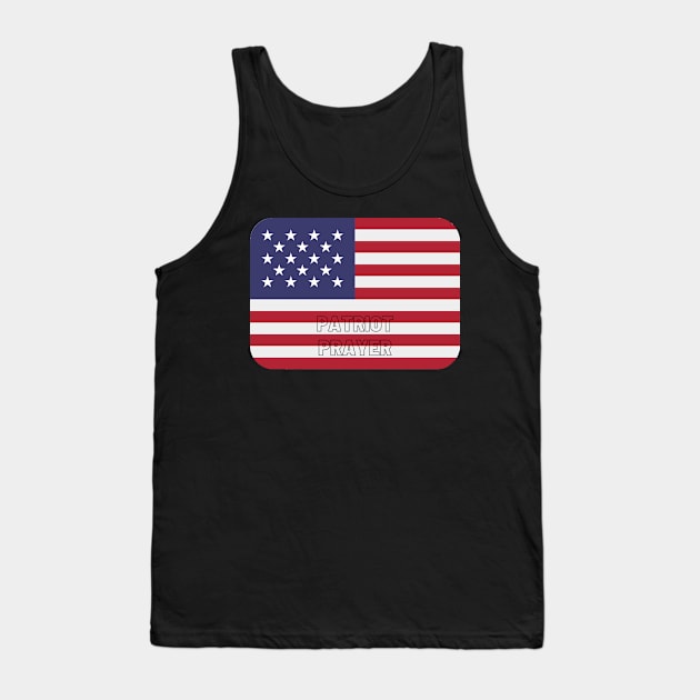 Patriot Prayer Tank Top by Valentin Cristescu